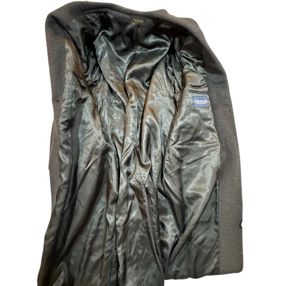 Kuppenheimer Vintage Men’s Wool Overcoat Gray 50R Made in Yugoslavia - 1980s - Picture 9 of 16